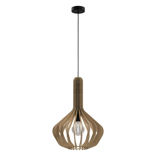 EGLO, 900152, VELASCO, pendant, E27, 1X40W, IP20, maple