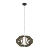 EGLO, 900386, RUSTICARIA, pendant, E27, 1X40W, IP20, brown, white
