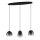 EGLO, 900195, AGUILARES, pendant, E27, 3X40W, black-gray-transparent