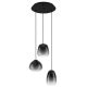 EGLO, 900196, AGUILARES, pendant, E27, 3X40W, black-gray-transparent