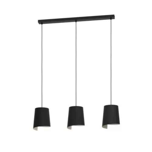 EGLO, 900426, BOLIVIA, pendant, E27, 3X40W, IP20, black, sand color