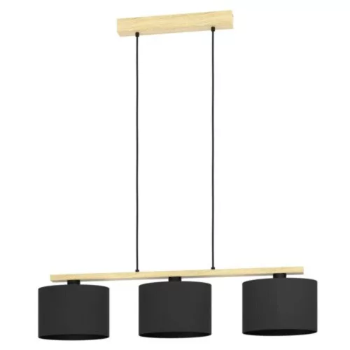 EGLO, 900313, CASTRALVO, pendant lamp, E27, 3X40W, IP20, black
