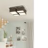 EGLO, 900524, MORDAZO, ceiling lamp, E27, 4X28W, IP20, anthracite-brown, white