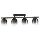 EGLO, 900185, FILAGO, ceiling lamp, E27, 4X40W, IP20, black-gray-transparent