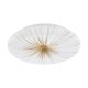 EGLO, 900499, NIEVES 1, ceiling lamp, 3000 K, LED, 19.5W, IP20, white, gold