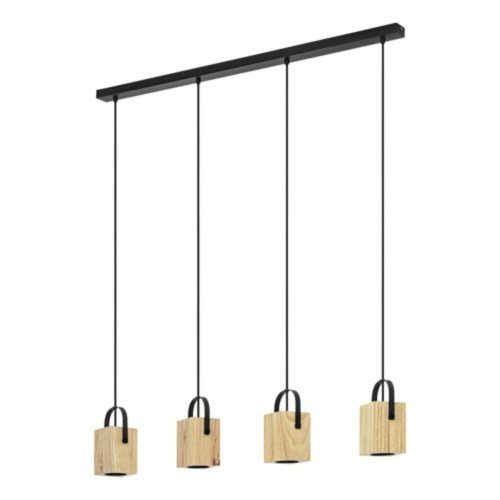 EGLO, 43748, AYLES, pendant, GU10, 4X3W, IP20, brown