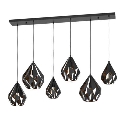 EGLO, 43846, CARLTON 1, pendant, E27, 6X40W, IP20