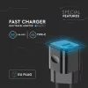 VT-5320 20W Charging Adapter 1 Pd+1 Qc Port Black