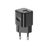 VT-5320 20W Charging Adapter 1 Pd+1 Qc Port Black