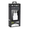VT-5320 20W Charging Adapter 1 Pd+1 Qc Port White