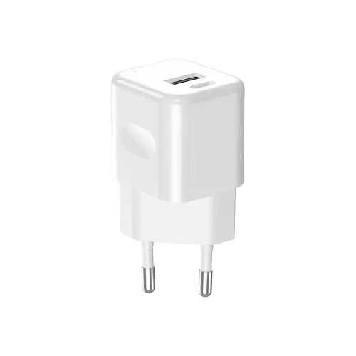 VT-5320 20W Charging Adapter 1 Pd+1 Qc Port White