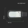 VT-51St 50W Led Streetlight Samsung Chip 4000K 3Yrs Warranty