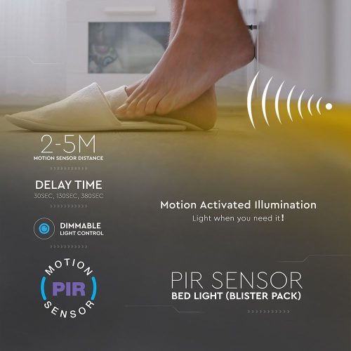 VT-8067 3W Led Bedlight Sensor Single Bed 4000K