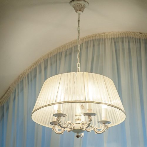 LED lamp, bulb, candle, E14 socket, 4.5 Watt, cool white, pack of 6