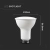 LED lamp, bulb, spot, GU10 socket, 4.5 Watt, cool white, pack of 6