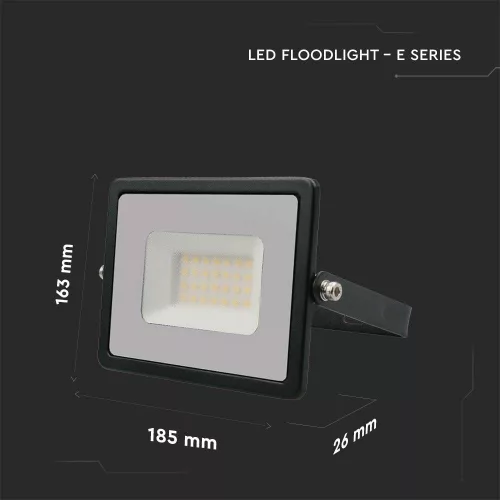 LED spotlight, 30 Watt, Ultra Slim, natural white, E-series, black