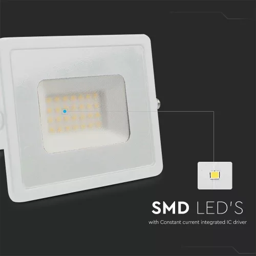 LED spotlight, 30 Watt, Ultra Slim, cool white, E-series, white