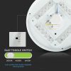 LED luminaire, ceiling, 12W, surface-mounted, 25 cm, round, UFO, CCT, 3 color temperatures, 3in1