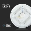 LED luminaire, ceiling, 18W, surface-mounted, 31 cm, round, UFO, crystal effect, CCT, 3 color temperatures, 3in1