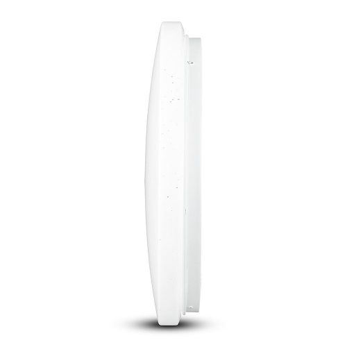 LED luminaire, ceiling, 18W, surface-mounted, 31 cm, round, UFO, crystal effect, CCT, 3 color temperatures, 3in1