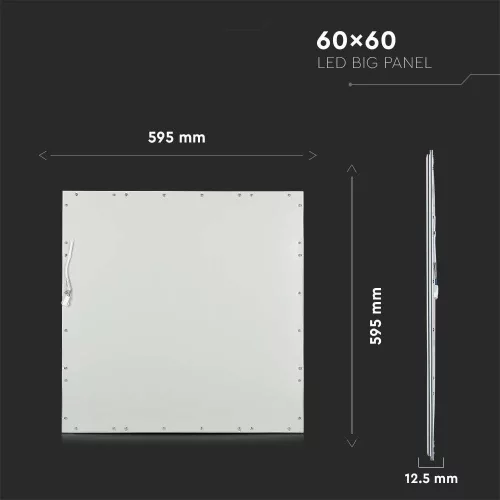 LED panel, 600 x 600 mm, 29 Watt, cool white, LUX, 137 lm/W