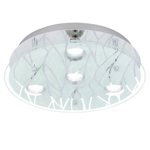EGLO, 13673, FARELLA, ceiling lamp, GU10, 4X3W, IP20, white, transparent