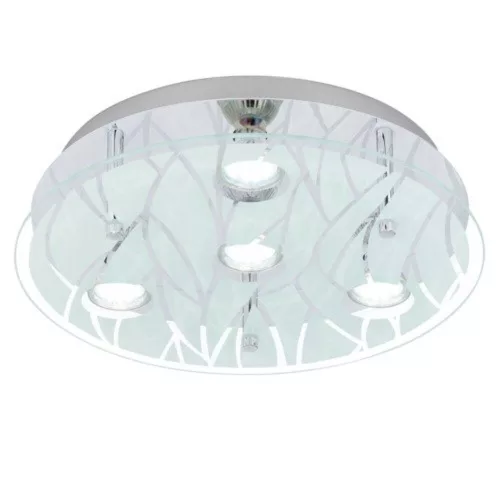 EGLO, 13673, FARELLA, ceiling lamp, GU10, 4X3W, IP20, white, transparent