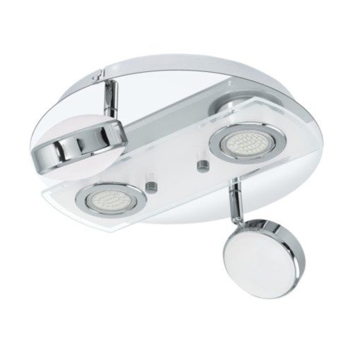 EGLO, 32828, SALTO, wall-ceiling lamp, 3000 K, LED, 2X5.4W, IP20, white, transparent