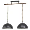 EGLO, 78444, HODSOLL, pendant light, E27, 2X40W, IP20, black, cream color