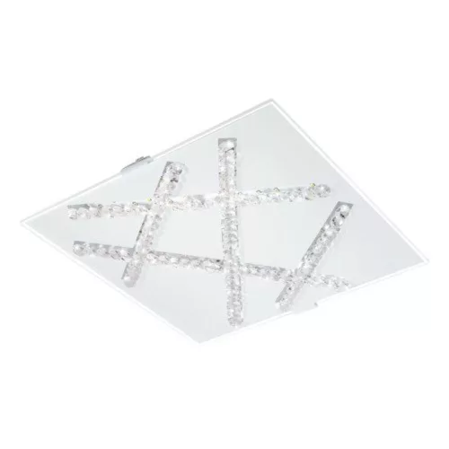 EGLO, 93764, SORRENTA, ceiling lamp, 3000 K, LED, 9.7W, IP20, white, transparent