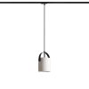 RENDL R13860 JULIETTA Design Pendant Lamp with Opal Glass and Black Textile Cord, 15 W, 230V