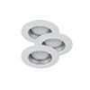 Rábalux , 1046 , Lite , Recessed and surface mounted lighting , white , IP44/ IP40 , GU10 , 3000