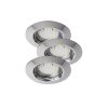 Rábalux , 1047 , Lite , Recessed and surface mounted lighting , chrome , IP44/ IP40 , GU10 , 3000