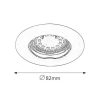 Rábalux , 1047 , Lite , Recessed and surface mounted lighting , chrome , IP44/ IP40 , GU10 , 3000
