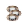Rábalux , 1048 , Lite , Recessed and surface mounted lighting , bronze , IP44/ IP40 , GU10 , 3000