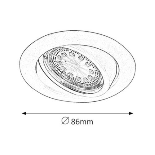 Rábalux , 1049 , Lite , Recessed and surface mounted lighting , white , IP40 , GU10 , 3000