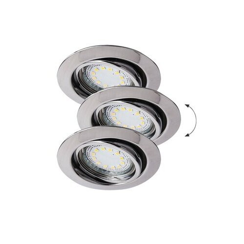 Rábalux , 1050 , Lite , Recessed and surface mounted lighting , chrome , IP40 , GU10 , 3000
