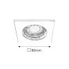 Rábalux , 1053 , Lite , Recessed and surface mounted lighting , chrome , IP44/ IP40 , GU10 , 3000