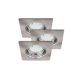 Rábalux , 1054 , Lite , Recessed and surface mounted lighting , satin chrome , IP44/ IP40 , GU10 , 3000