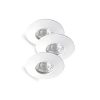 Rábalux , 1078 , Randy , Recessed and surface mounted lighting , white , IP44/ IP20 , 3000