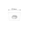 Rábalux , 1080 , Randy , Recessed and surface mounted lighting , white , IP44/ IP20 , 3000