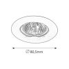 Rábalux , 1088 , Spot relight , Recessed and surface mounted lighting , chrome , IP20 , GU5.3