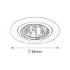Rábalux , 1091 , Spot relight , Recessed and surface mounted lighting , white , IP20 , GU5.3