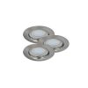 Rábalux , 1163 , Lite , Recessed and surface mounted lighting , satin chrome , IP44/ IP40 , GU10 , 3000