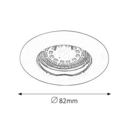 Rábalux , 1163 , Lite , Recessed and surface mounted lighting , satin chrome , IP44/ IP40 , GU10 , 3000