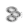 Rábalux , 1166 , Lite , Recessed and surface mounted lighting , satin chrome , IP40 , GU10 , 3000