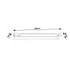 Rábalux , 1445 , Byron , Cabinet lighting , silver , IP20 , 4000