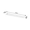 Rábalux , 1447 , Cedric , Cabinet lighting , chrome , IP20 , 3000
