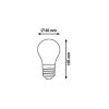 Rábalux , 1524 , Filament-LED , LED Filament bulbs , IP20 , E27 , 2700