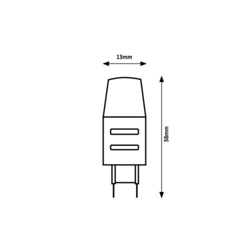 Rábalux , 1950 , COB-LED , LED bulbs , transparent , IP20 , G4 , 4000